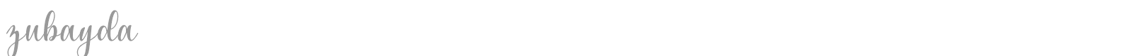 Zubayda font preview