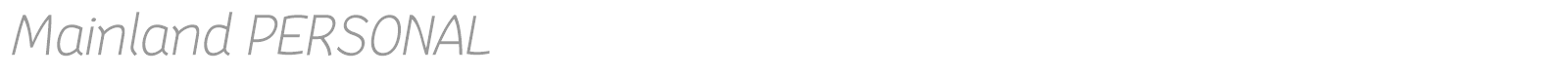 Mainland font preview
