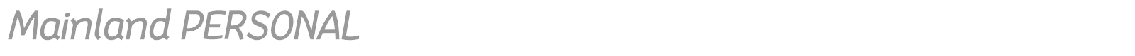 Mainland font preview