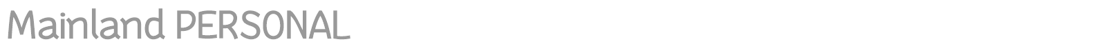 Mainland font preview