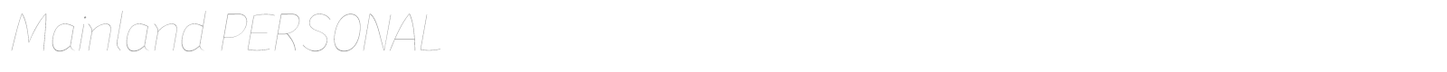 Mainland font preview