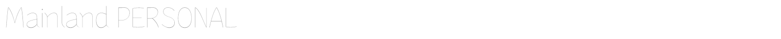 Mainland font preview
