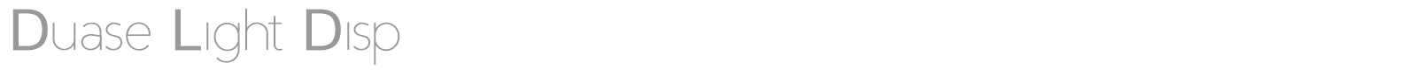 Duase Light Display font preview