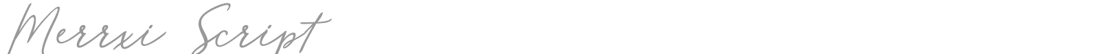Merrxi Script font preview