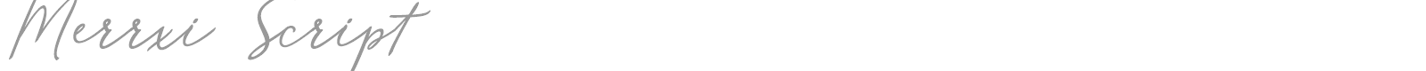Merrxi Script font preview