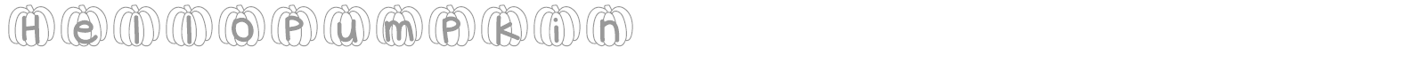 Hello Pumpkin font preview