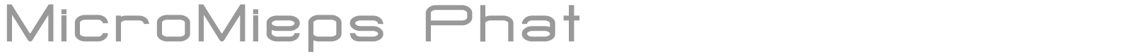 Micro Mieps font preview