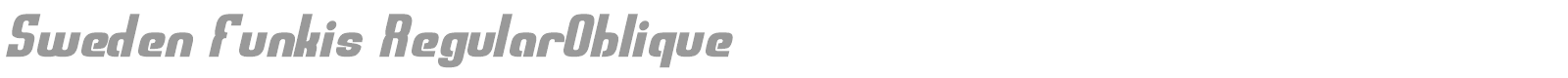 Sweden Funkis font preview