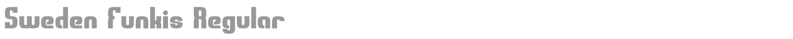 Sweden Funkis font preview
