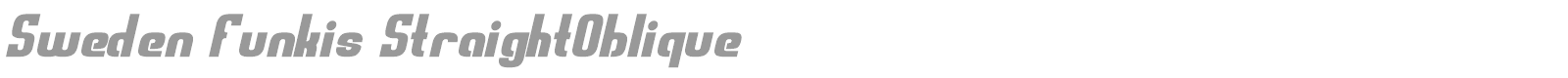 Sweden Funkis font preview