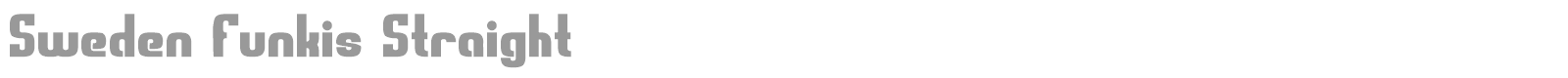 Sweden Funkis font preview