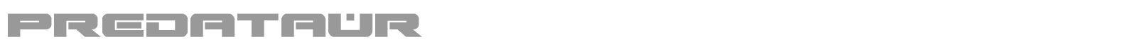 Predataur font preview
