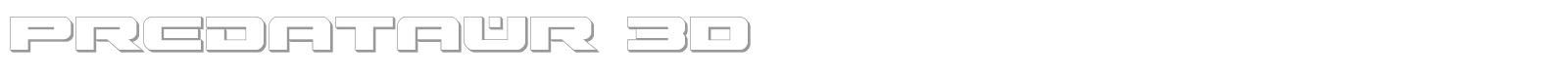 Predataur font preview
