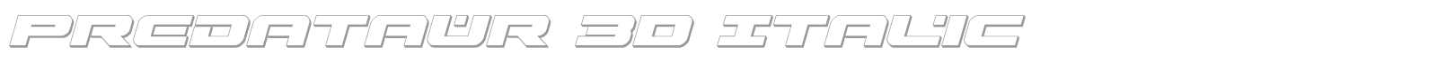 Predataur font preview