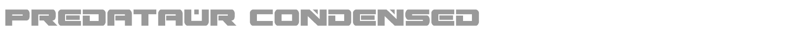 Predataur font preview
