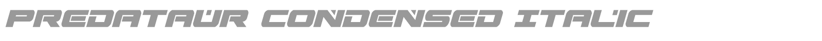 Predataur font preview
