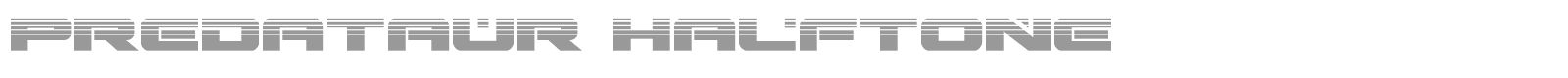 Predataur font preview