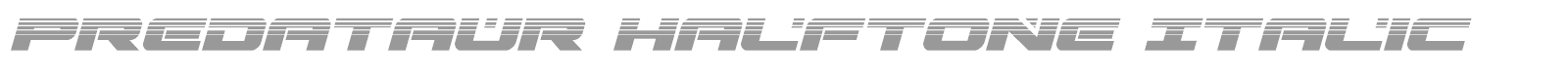 Predataur font preview