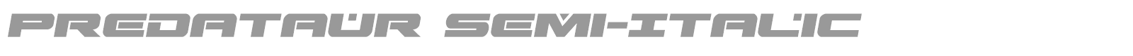 Predataur font preview