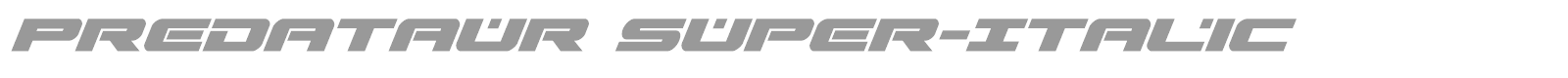 Predataur font preview