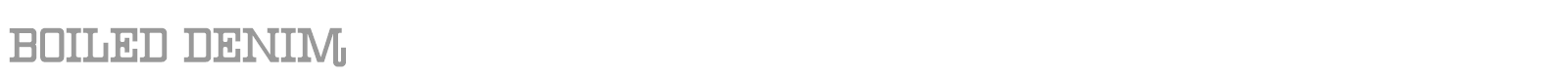 Boiled Denim font preview