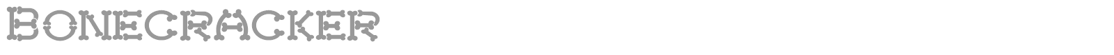 Bonecracker font preview