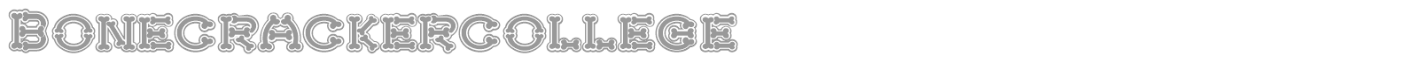 Bonecracker font preview
