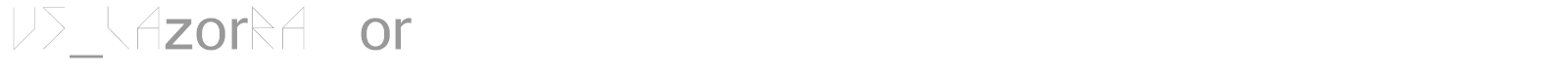 VS Lazor Racor font preview