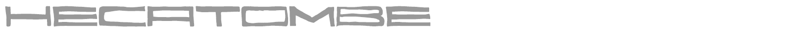 Hecatombe font preview