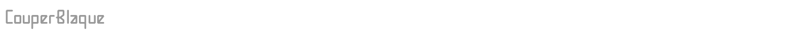 Couper Blaque font preview