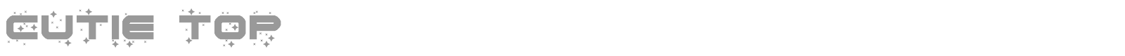 Cutie Top font preview