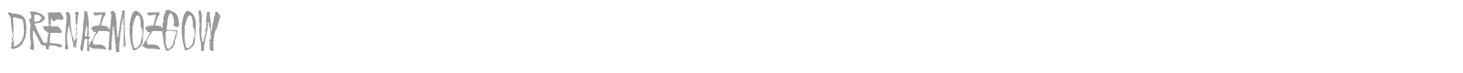 Drenaz Mozgow font preview