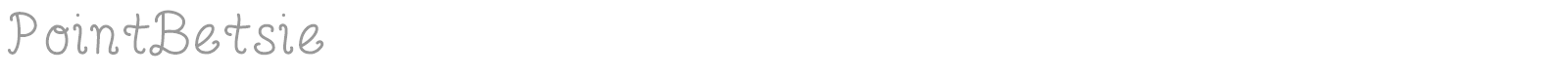 Point Betsie font preview
