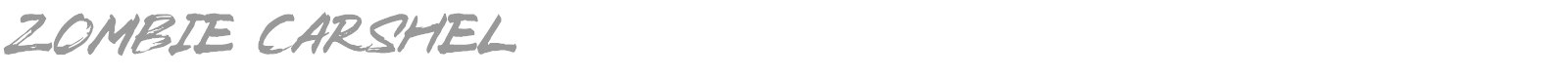 Zombie Carshel font preview