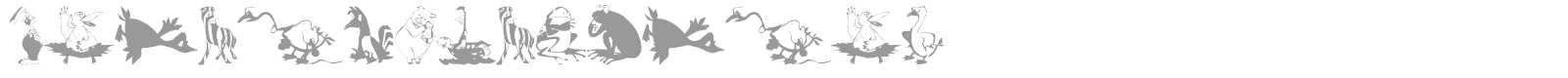 Animal Comedians font preview