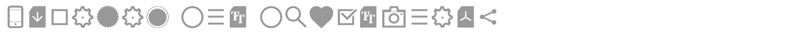 Aquawax Pro Pictograms font preview