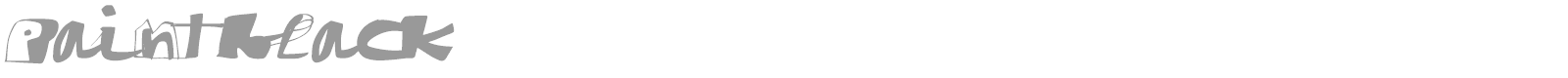 Paint Black font preview