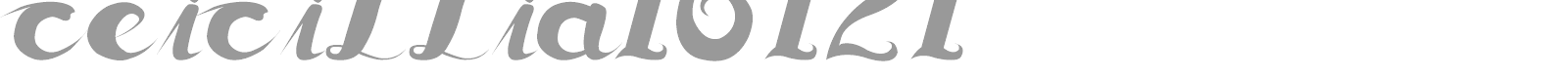 Ceicillia font preview