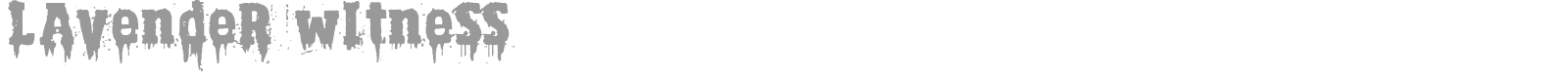 Lavender Witness font preview