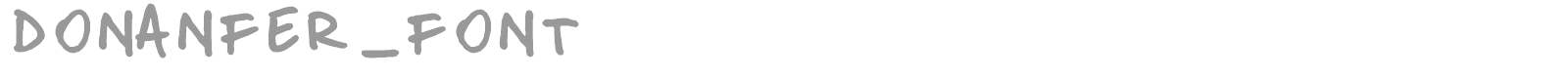 Donanfer font preview