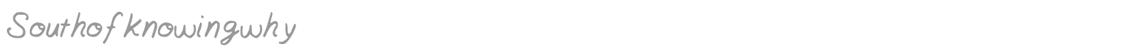 South of knowing why font preview