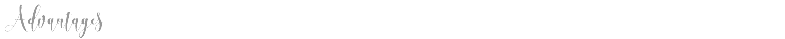 Advantages font preview