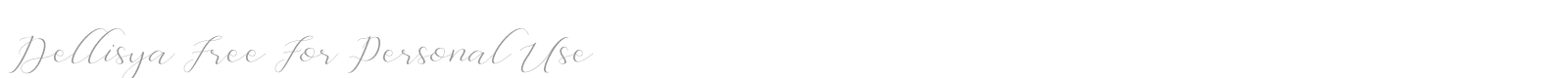 Dellisya font preview