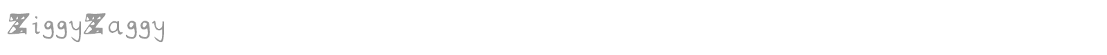 Ziggy Zaggy font preview