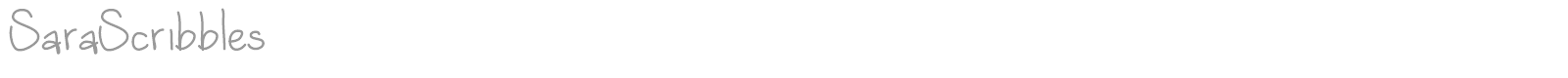 Sara Scribbles font preview