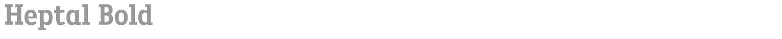 Heptal font preview