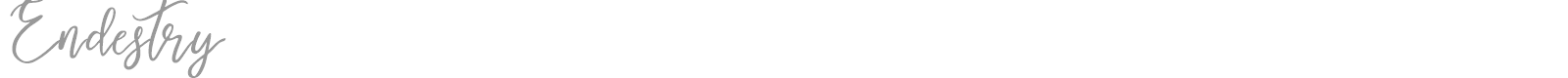 Endestry font preview