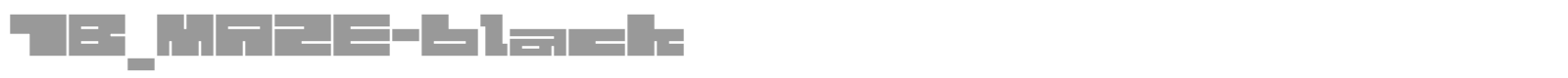 1B Maze font preview