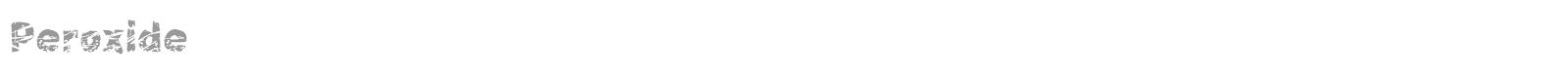 Peroxide font preview