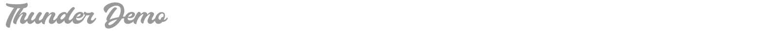 Thunder font preview
